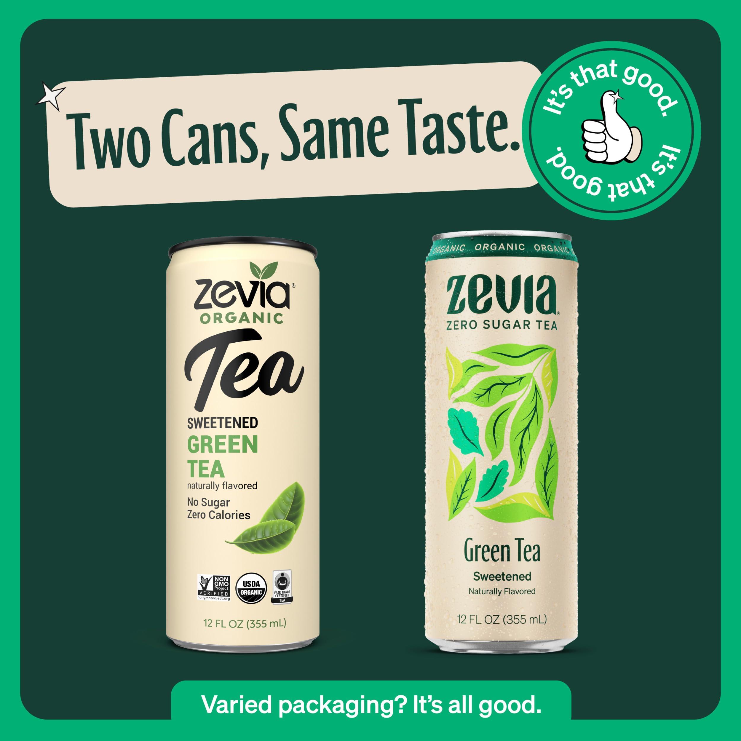 Zevia Zevia Organic Sugar Free Iced Tea, Green Tea, 12 Ounce Cans (Pack of 12)