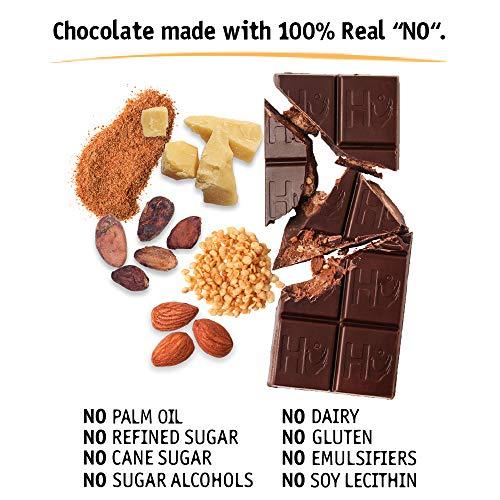 Hu Hu Chocolate Bars | 8 Pack Almond Butter Puffed Quinoa Chocolate | Natural Organic Vegan, Gluten Free, Paleo, Non GMO, Fair Trade Dark Chocolate | 2.1oz Each