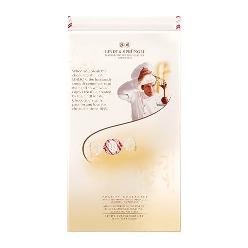 Lindt Lindt LINDOR White Chocolate Peppermint Truffles, White Chocolate Candy with Smooth Peppermint Truffle Center, 8.5 oz. Bag