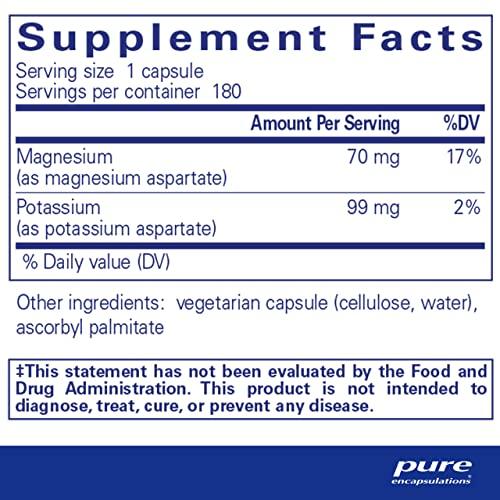 Pure Encapsulations Pure Encapsulations Potassium Magnesium (Aspartate) | Supplement to Support Heart, Muscular, Bone, and Nerve Health* | 180 Capsules