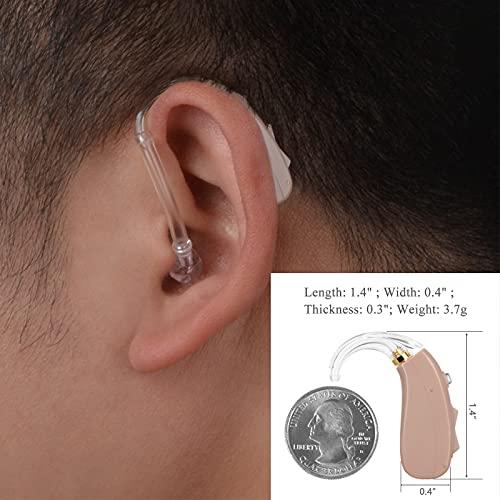 Banglijian Banglijian Hearing Aid Rechargeable Ziv-201 Digital Noise Reduction and Feedback Cancellation Small Size (Two Units)