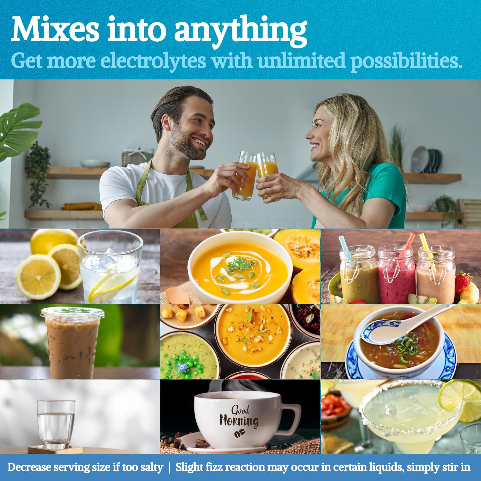 FAST LYTE FAST LYTE No Sugar Electrolytes Powder in The Raw | Mix in Coffee, Soup, Juice, Water, Smoothies, Broth, Anything | No Sweeteners or Flavorings | Keto & Sugar Free | Non-GMO & Vegan