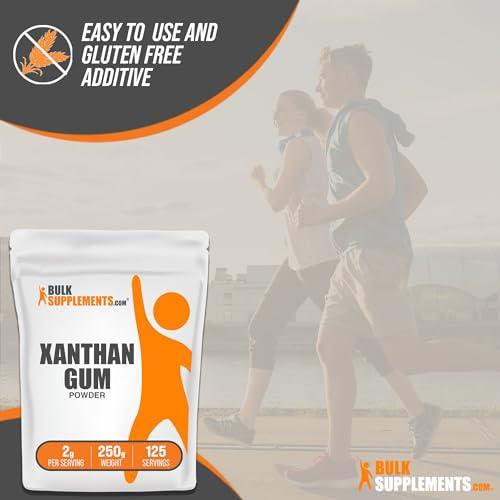BULKSUPPLEMENTS.COM BulkSupplements.com Xanthan Gum Powder - Xanthan Gum Thickener, Xanthan Gum for Baking - Xanthan Gum Gluten Free, Food Grade, 2g per Serving, 250g (8.8 oz) (Pack of 1)