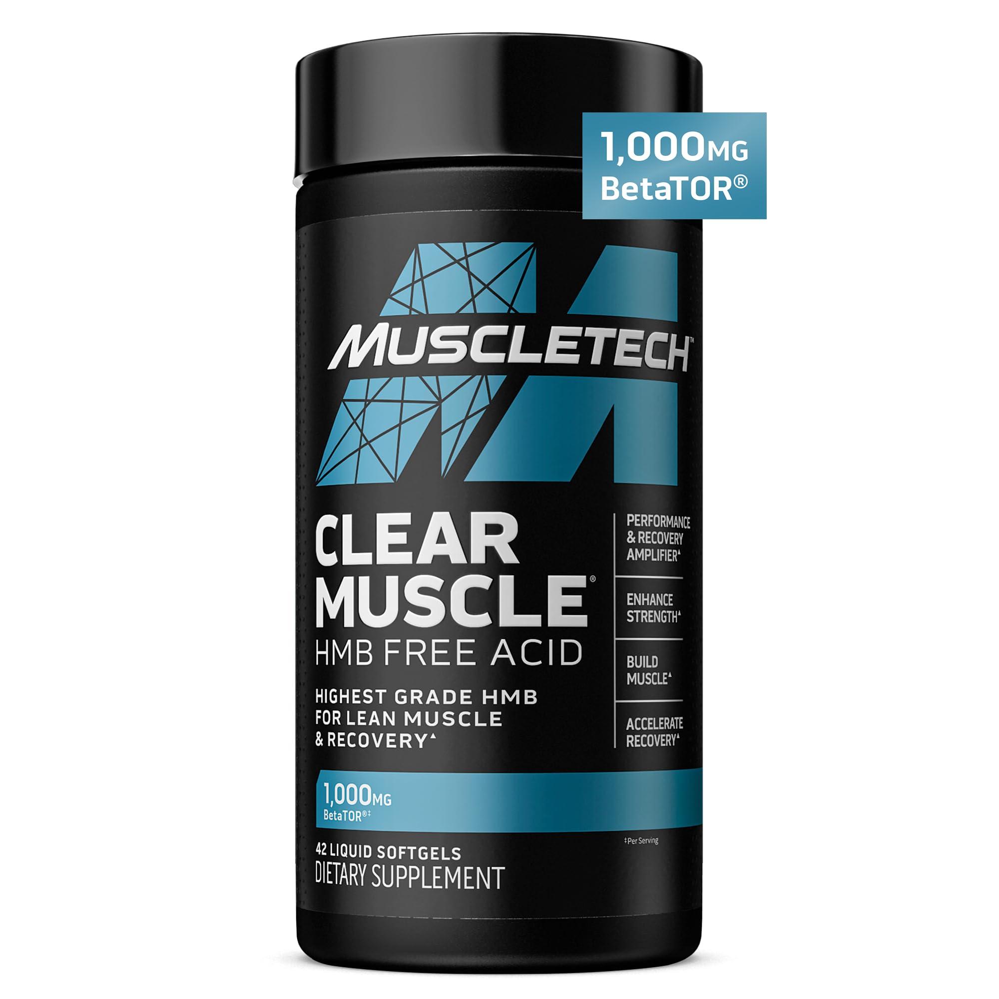 MuscleTech MuscleTech Cell-Tech Creatine Powder & Clear Muscle HMB Supplements, Muscle Builder & Recovery Drink for Men & Women, 6 lbs Powder & 42 Softgels