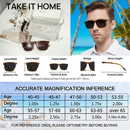 WEMOOTANTS WEMOOTANTS Reader Sunglasses Men UV400 Protection And Blue Light Blocking Sun Reading Glasses 1.0 1.25 1.5 1.75 2.0 2.25 2.5 2.75 3.0 3.5 4.0 Outdoor Readers (Clear 2.00)