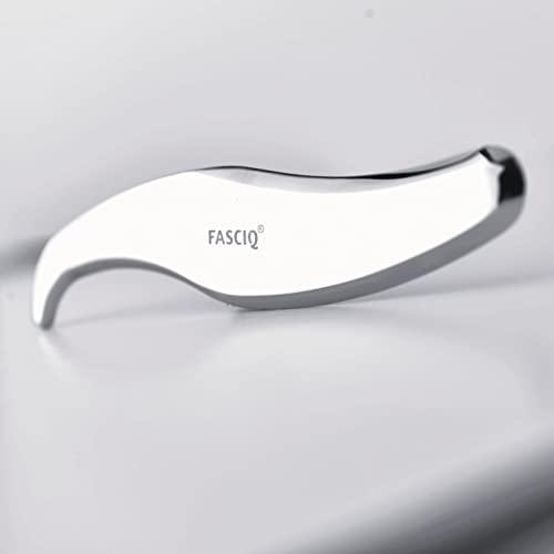 FASCIQ FASCIQ | IASTM Massage Tool Mustache | Instrument Assisted Soft Tissue Release and Mobilization | Surgical Stainless Steel | Required for Myofascial, Soft, Scar and Deep Tissue Massages and Scraping