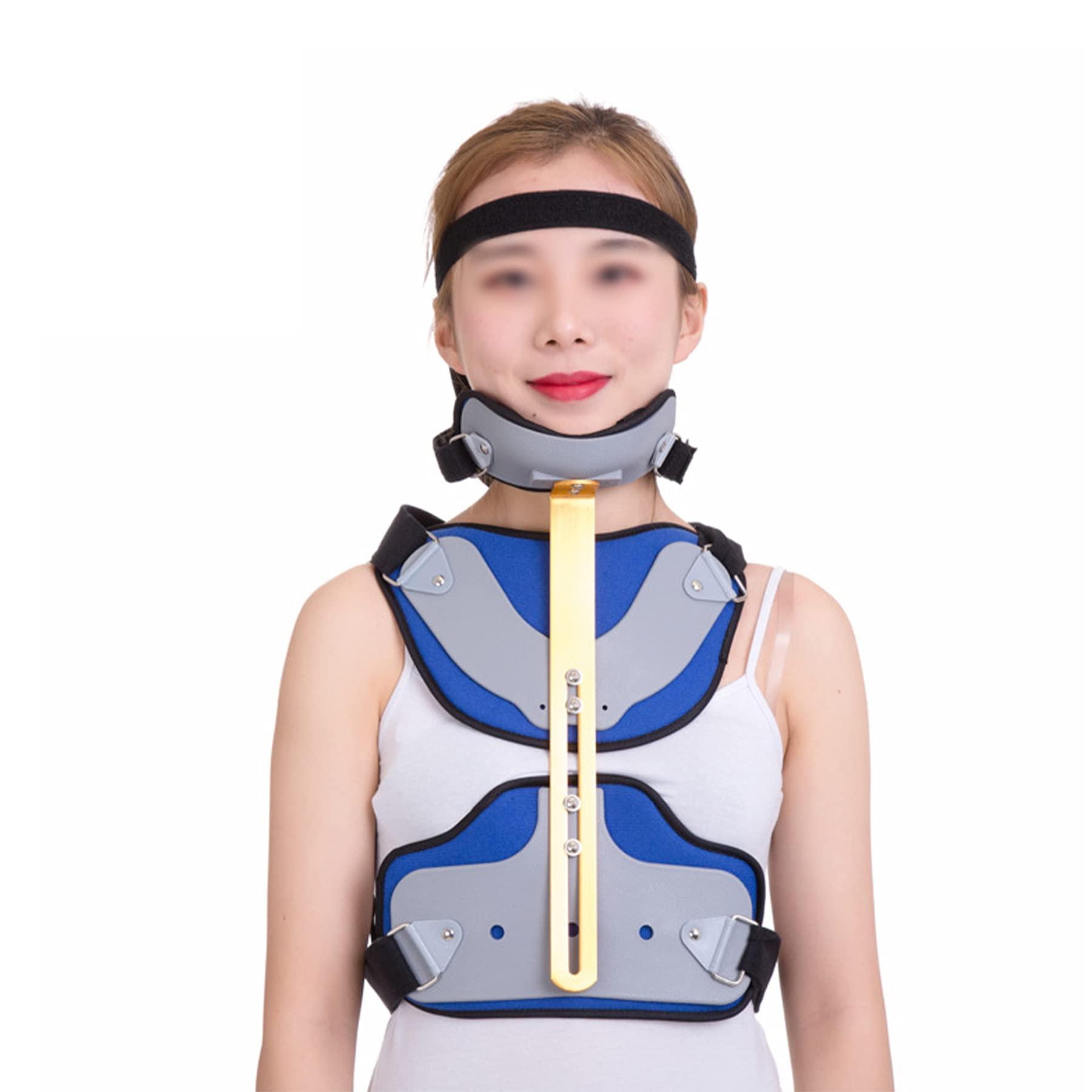WILLQ Orthosis Cervical Thoracic Brace Adjustable Cervical Thoracic Orthosis Lumbar Support Fracture Support Cervical Rehabilitation Brace for Women Men for Back Pain Relief Injury Recovery