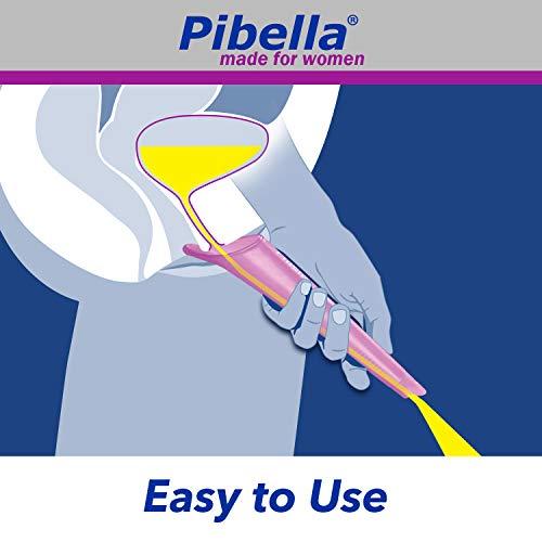 PIBELLA PIBELLA Travel Female Urination Device + Portable Urinals for Women, Camping Hiking, Outdoor Activities & More (Reusable), Pink