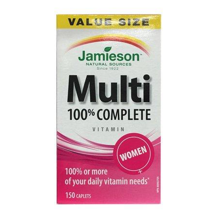Jamieson Jamieson Multi 100% Complete Vitamin for Women, 150 caplets