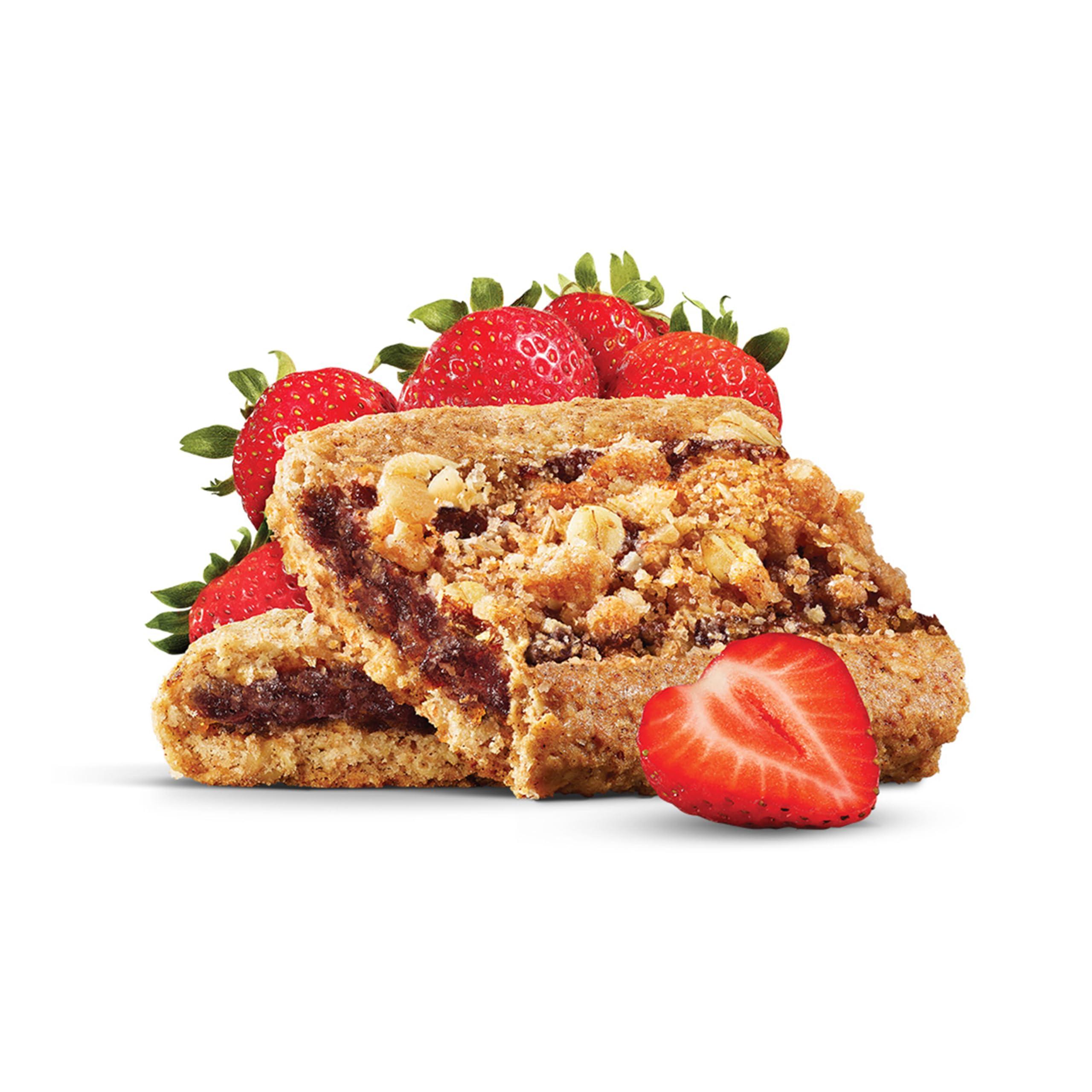 Nature\'s Bakery Natures Bakery Oatmeal Crumble Bars, Strawberry, Real Fruit, Vegan, Non-GMO, Breakfast bar, 1 Box With 12 Twin Packs (12 Twin Packs)