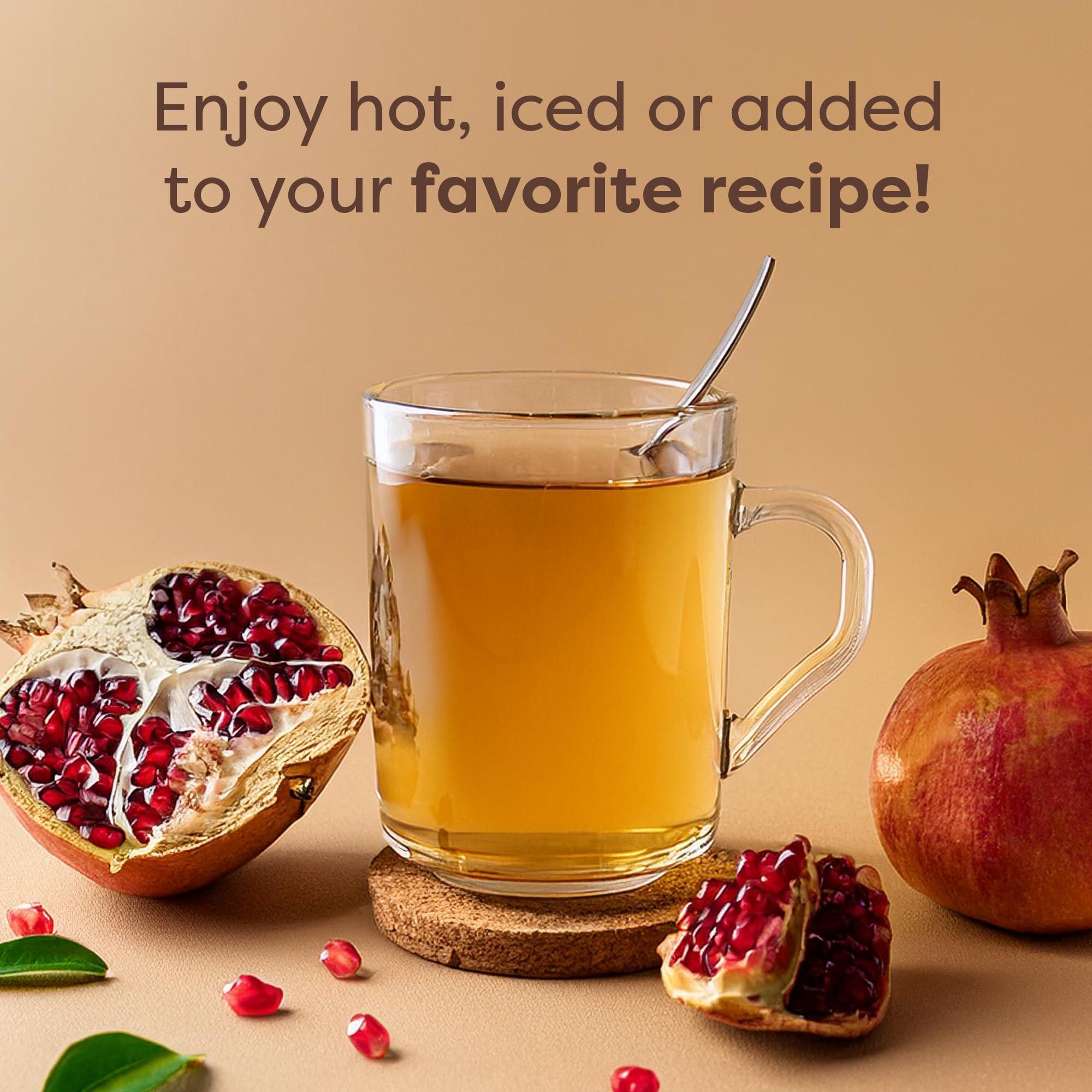 Waka Coffee Waka Instant Green Tea Mix, Pomegranate Flavored - 100% Tea Leaves, No Additives, Unsweetened Tea Powder in Bulk Pouch Easy Quick Hot and Iced Teas, Up to 200 Cups (4.5oz)