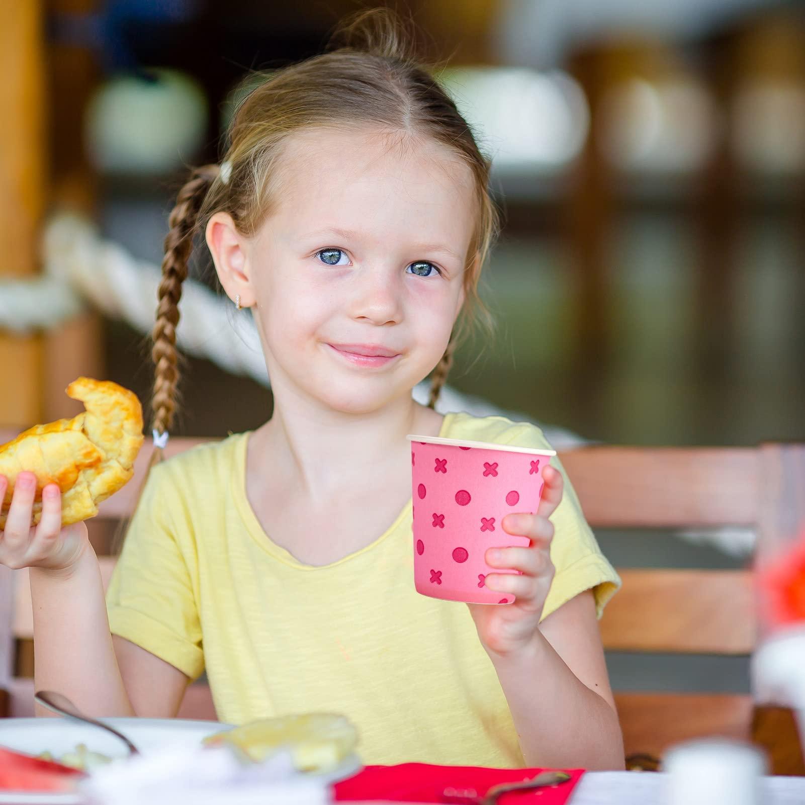 LITOPAK LITOPAK 540 Pack 5 oz Paper Cups, Pink and Blue Disposable Paper Cups, Paper Snack Cups, Water Paper Cups, Small Mouthwash Cups, and Mini Paper Cups for Home, Bathroom, Picnic, Party, and Events.