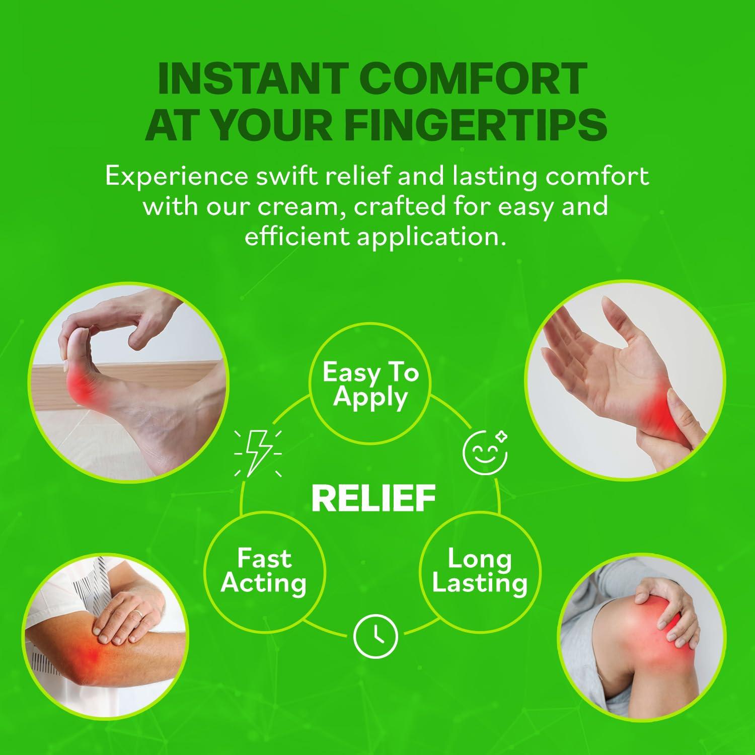 Neuro Health Miracle Nerve Cream - Maximum Strength - Turmeric and Arnica Blend for Neuropathy Discomfort Relief - Soothing Foot & Hand Formula with MSM, B6, E - Made in USA