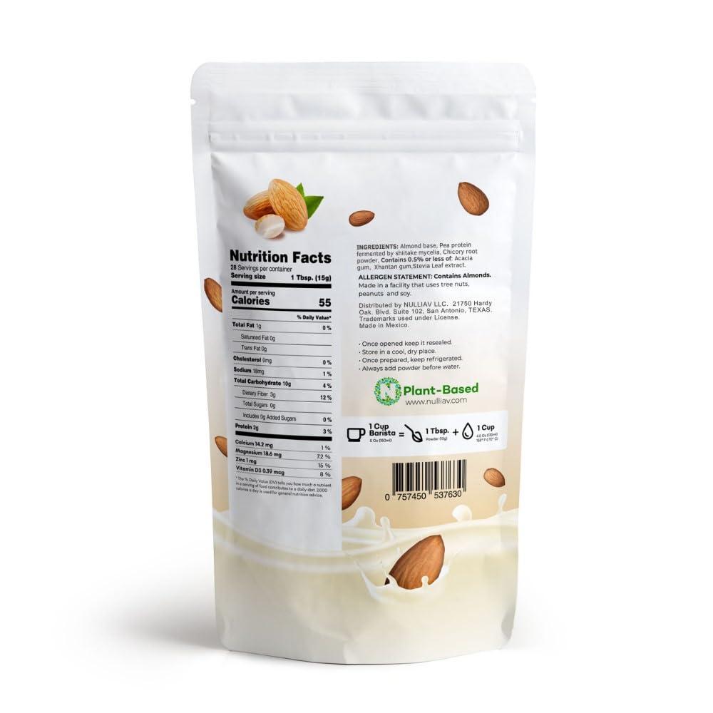 NULLIAV NULLIAV | Barista Mediterranean Almond Milk Powder Original 14.8 Oz.