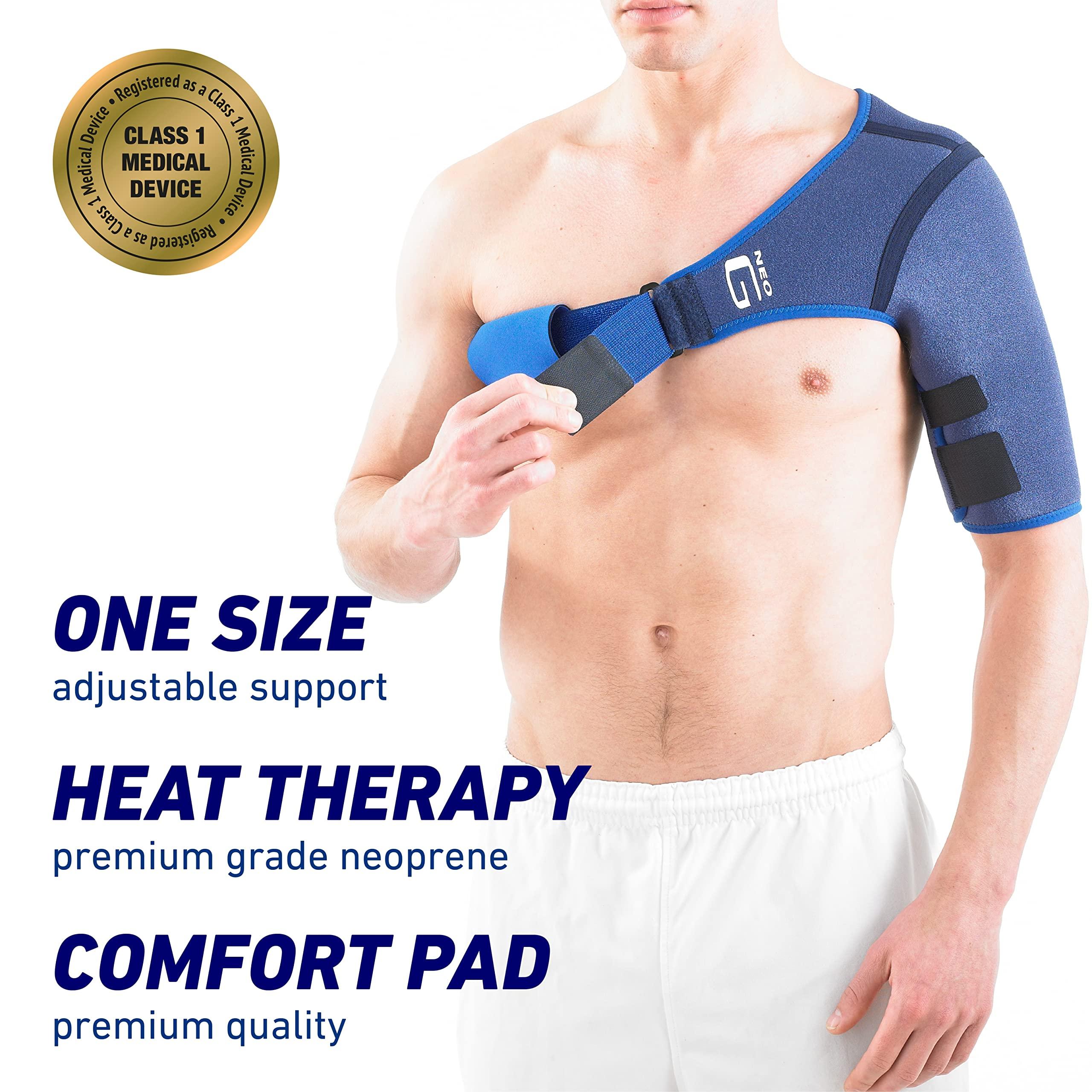 Neo-G Neo-G Shoulder Brace Support - for Rotator Cuff, Dislocated Shoulders, Joint Pain, Arthritis, Shoulder Injury - Adjustable Compression Strap - Class 1 Medical Device - 1 Size - Blue