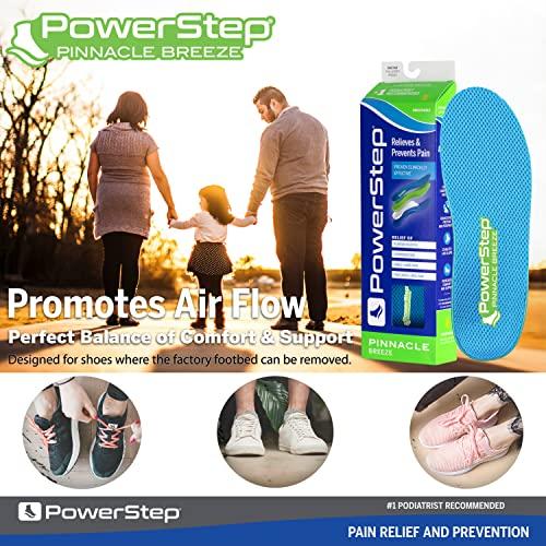 Powerstep Powerstep Pinnacle Breeze Shoe Inserts, Blue, Men's 12-13