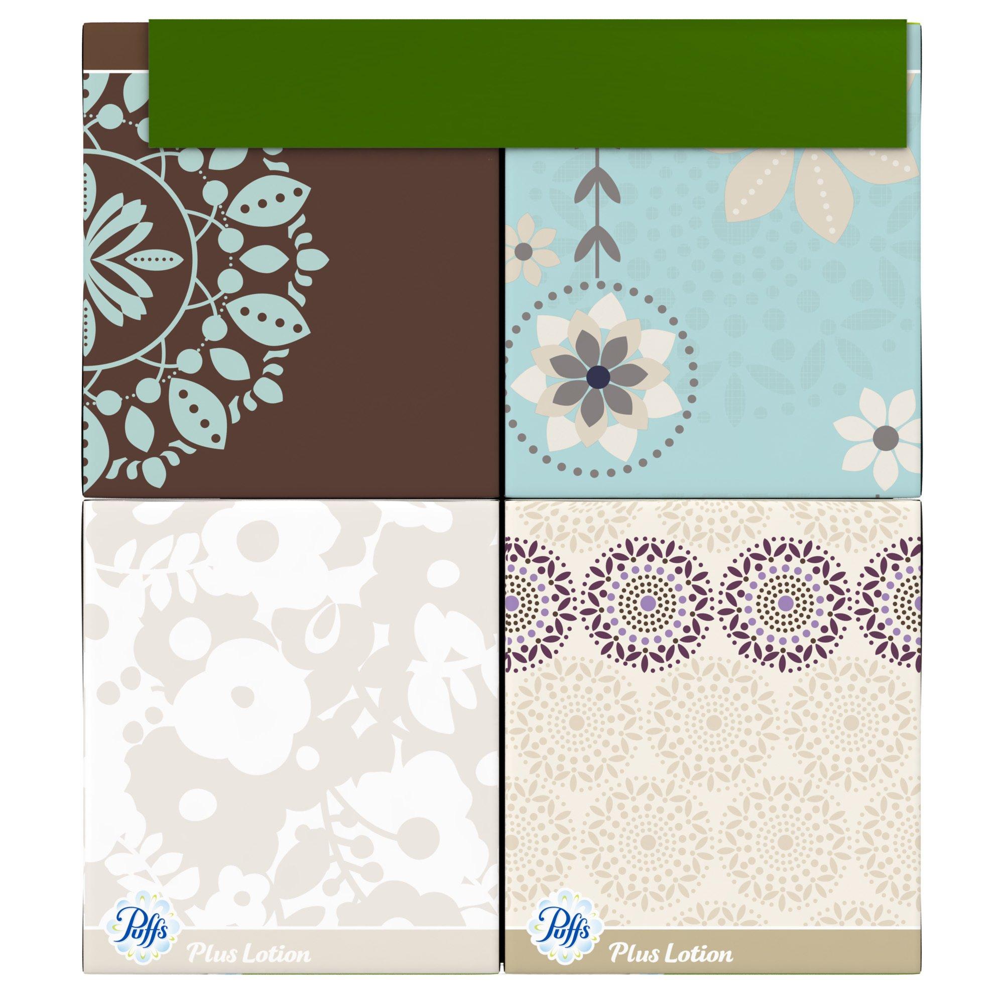 Puffs Puffs Plus Lotion Facial Tissues,4 count,pack of 6