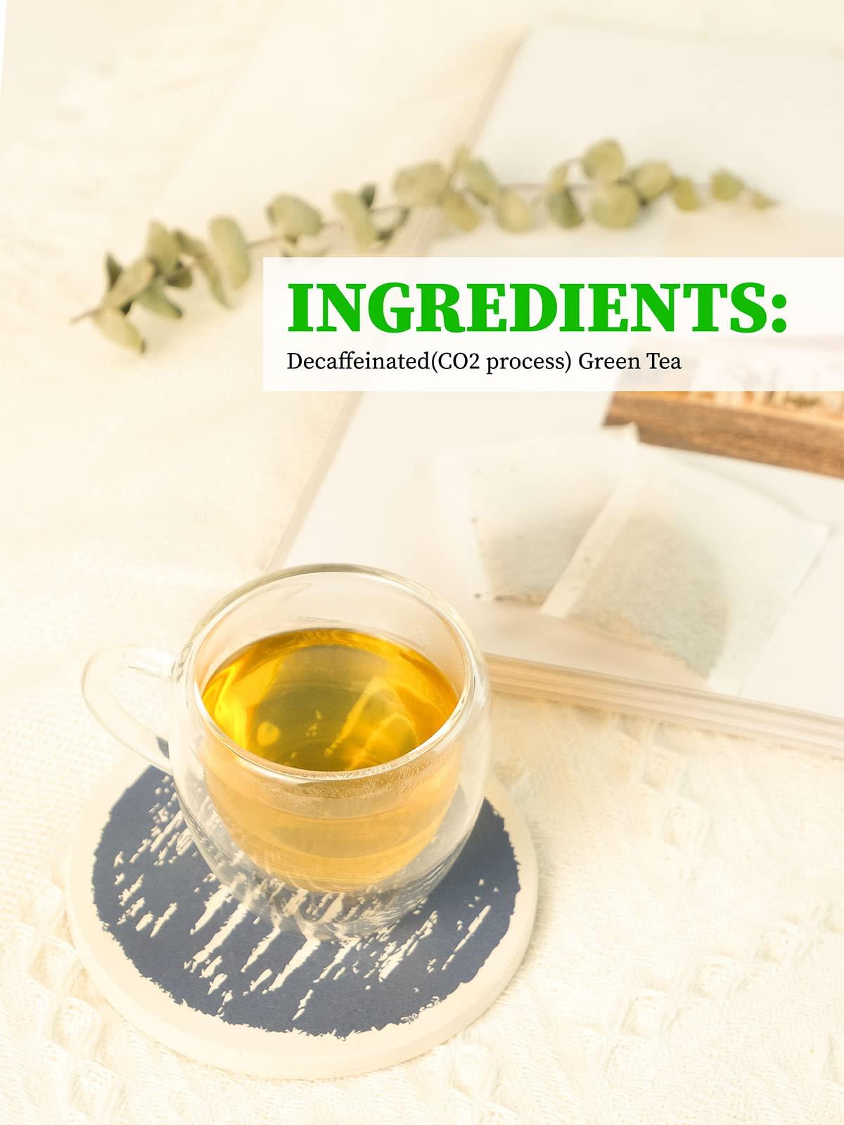 TeeLux TeeLux Decaf Green Tea Bags, Pure Decaffeinated Green Tea, Super Antioxidant, 100 Count Tea Bags for Hot & Iced Tea