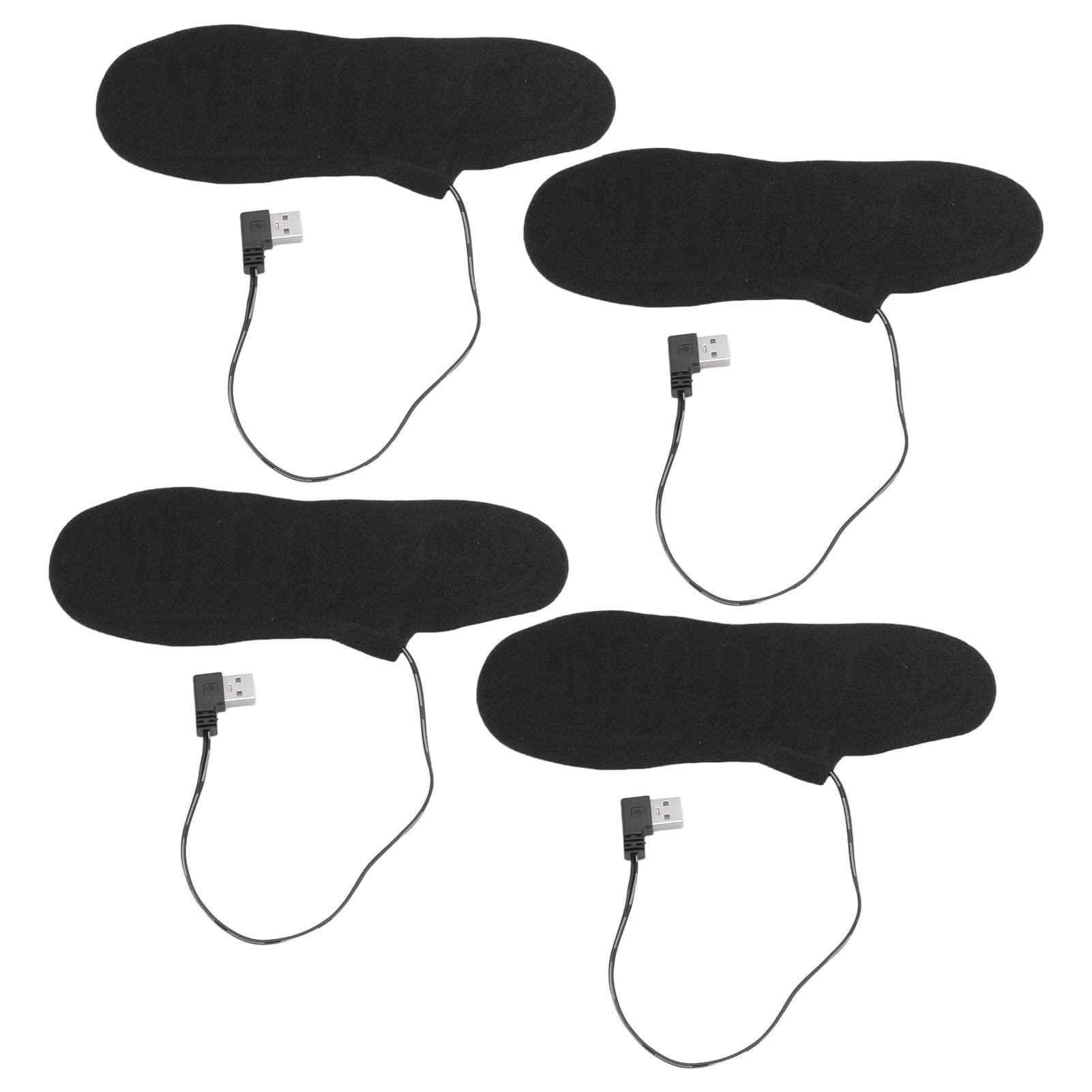 Walfront Electric Heated Insoles Foot Heated Insoles, Electric Heated Insoles Warmers for Men and Women Rechargeable, Heating Shoe Inserts, High Temperature