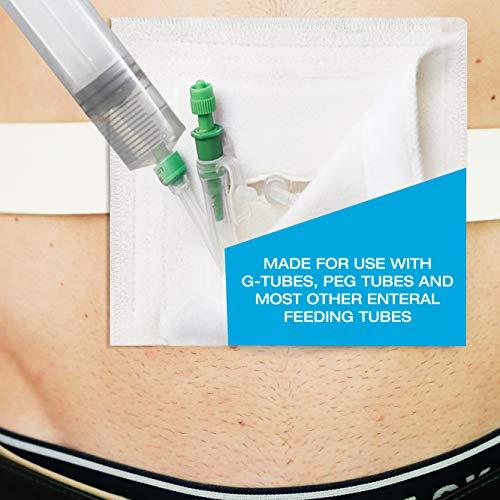 Tilcare 60ml Catheter Tip Syringe with Covers 50 Pack by Tilcare - Sterile Plastic Medicine Food Droppers for Children, Pets or Adults – Latex-Free Oral Medication Dispenser - Large Feeding Tube Syringes