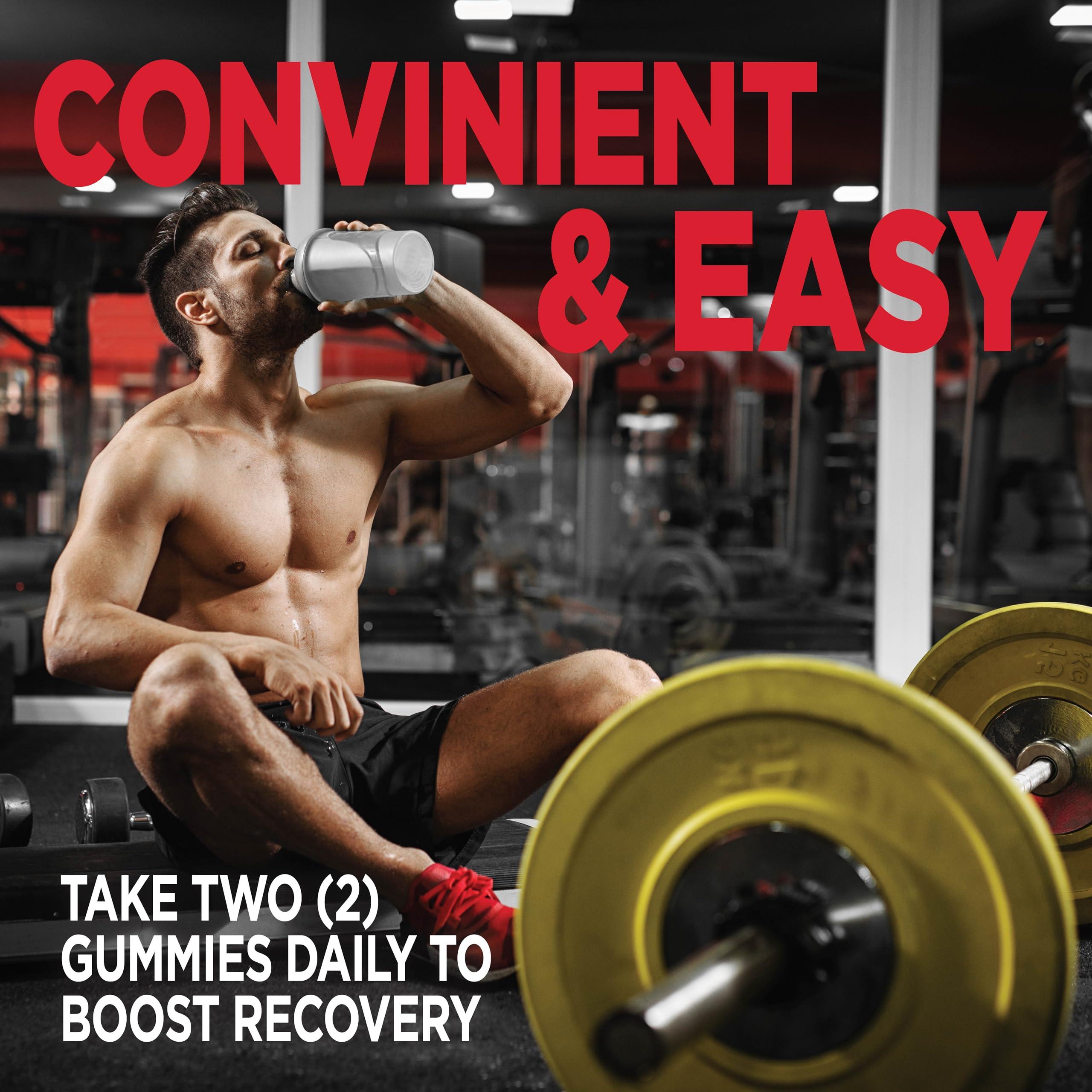 Cybergenics Cybergenics BCAA Gummies, Energy Chews with Electrolytes Branched Chain Amino Acids, Build Lean Muscle and Boost Endurance, 60 Gummies, Berry Flavored