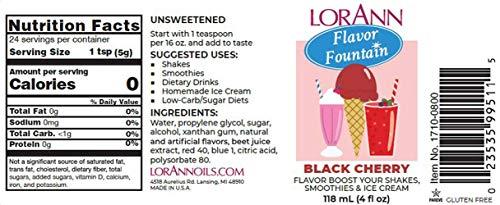 LorAnn LorAnn Black Cherry Flavor Fountain, 4 oz Bottle