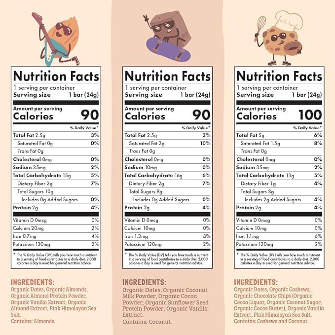 Skout Organic Skout Organic Dessert Inspired Kids Snack Bar Variety Pack (18 Pack) | Organic Kids Snack Bars | School Snacks & Lunch Snacks | Vegan & Paleo | Gluten, Dairy, Grain Free…