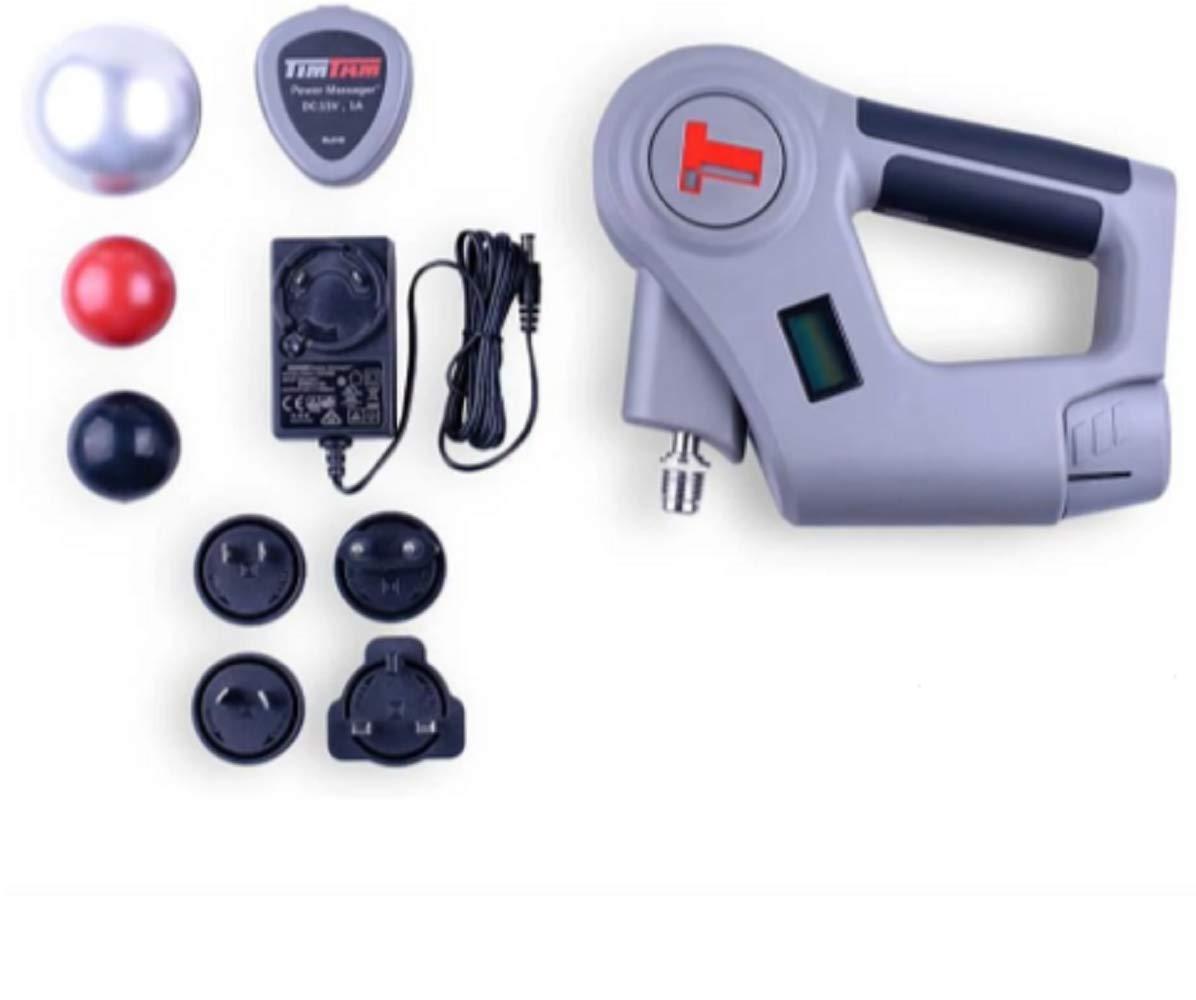 TIMTAM TimTam Handheld Percussion Deep Tissue Power Massager Pro for Full Body Muscle Recovery with 5 Programmed Settings and Travel Bag