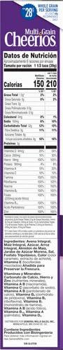 Cheerios Multi Grain Cheerios Heart Healthy Cereal, 9 OZ Cereal Box