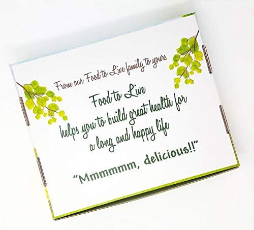 Food to Live Organic Nuts in a Gift Box - A Variety Pack of Pecans, Macadamia Nuts, Hazelnuts, Walnuts and Brazil Nuts