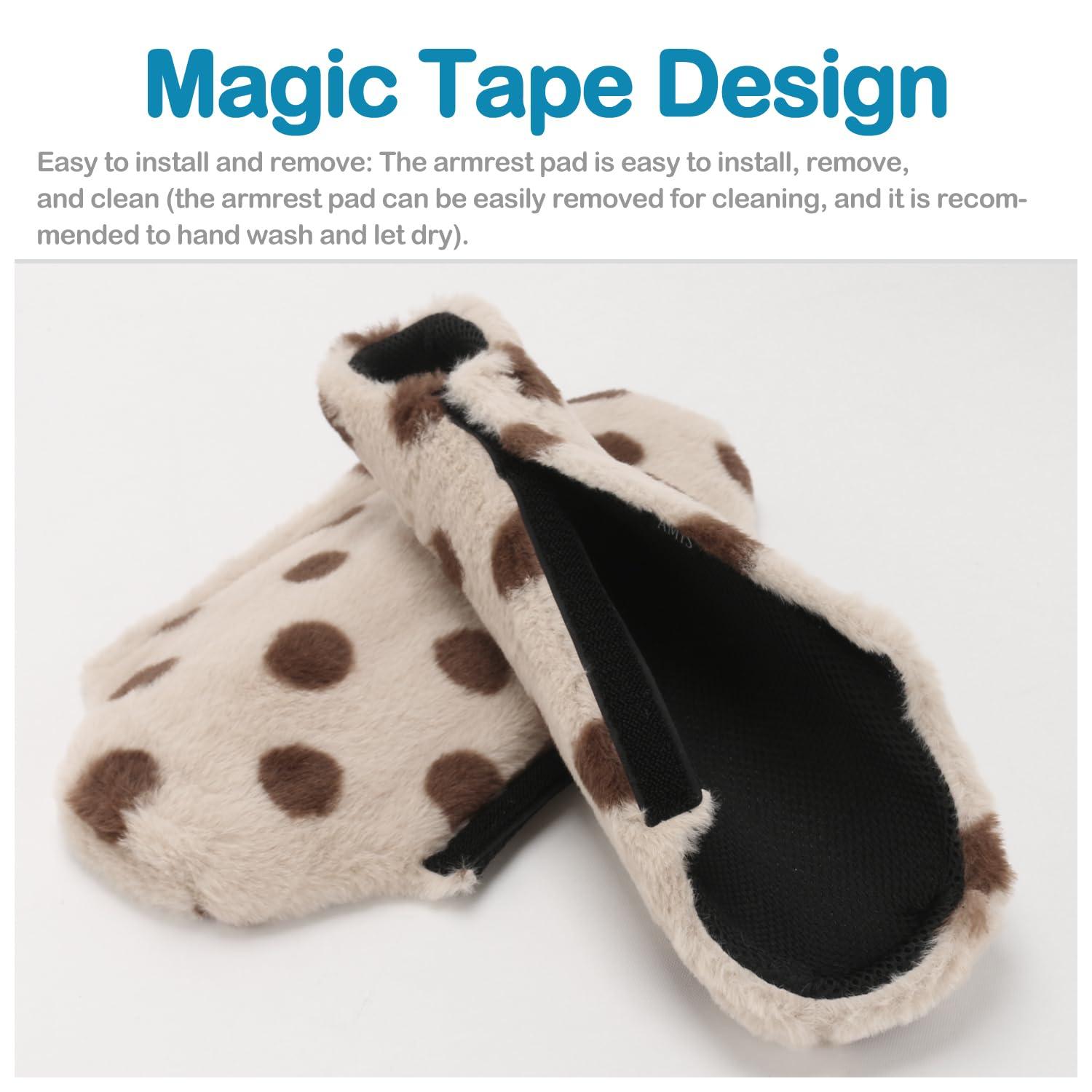 TOMMHANES AMISGUOER Wheelchair Armrest Pads 9 Inch Wheelchair Pads Memory Foam Wheelchair Armrest Pads Wheelchair Arm Pads Washable (WAP9-19N)