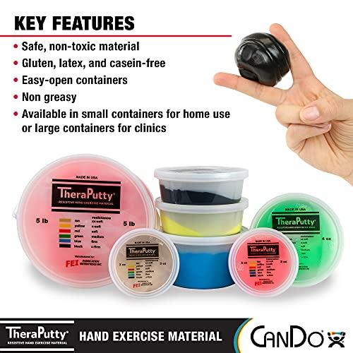 CanDo CanDo TheraPutty Standard Hand Exercise Putty For Rehabilitation, Exercises, Hand Therapy, Occupational Therapy, Hand Strengthening, Improve Motor Skills, Stress Relief