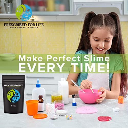 Prescribed For Life Prescribed for Life Borax Powder | Pure USP-NF Grade All Natural Sodium Borate Powder | Household Laundry Booster, Slime Activator & Multipurpose Cleaning Powder (4 oz / 113 g)