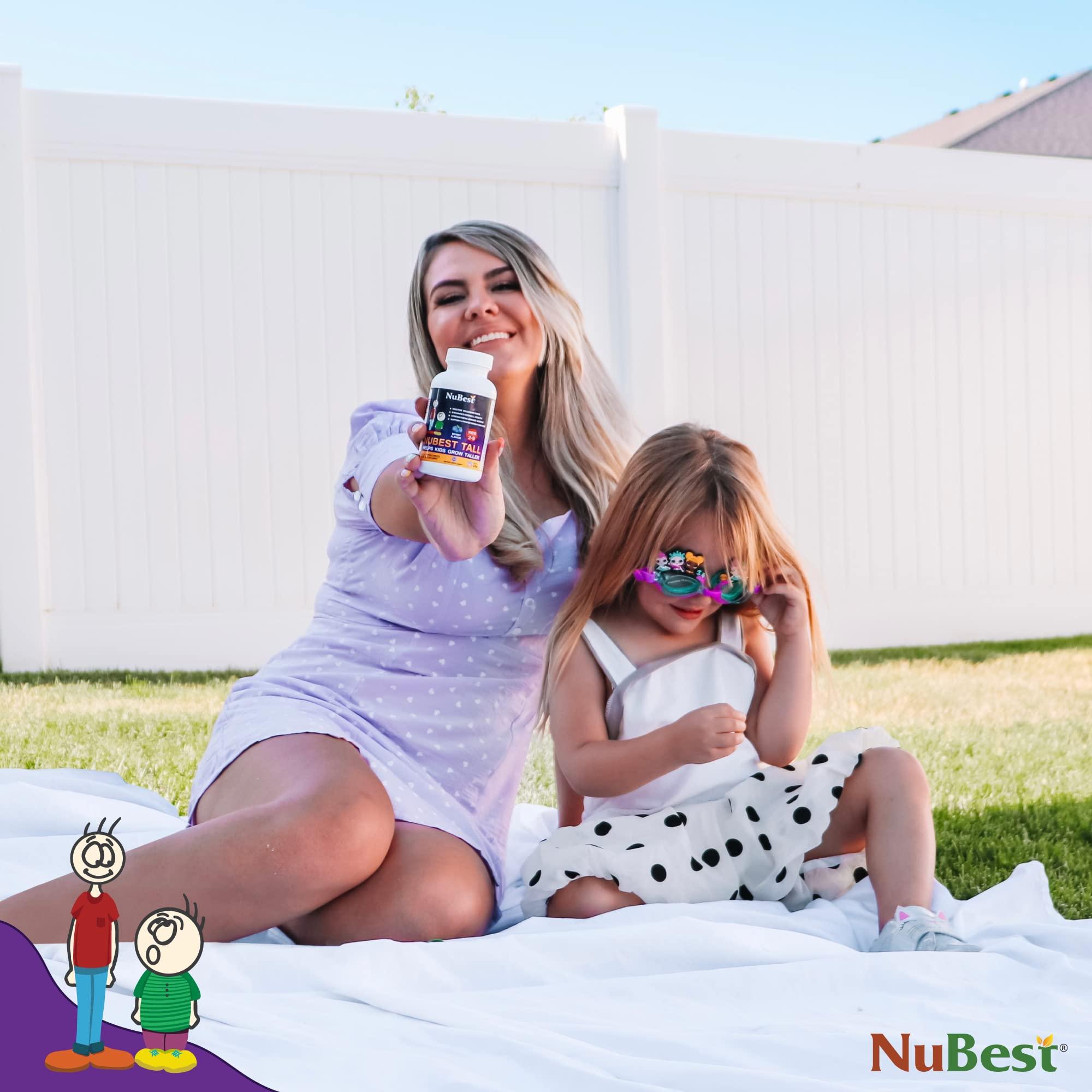 NuBest NuBest Tall Kids - Toddlers Vitamins & Kids Vitamins for Age 2 to 9 - Bone Strength & Immunity Support - Helps Kids, Toddlers Healthy - Animal Shapes - 60 Chewable Berry Tablets | 1 Month Supply