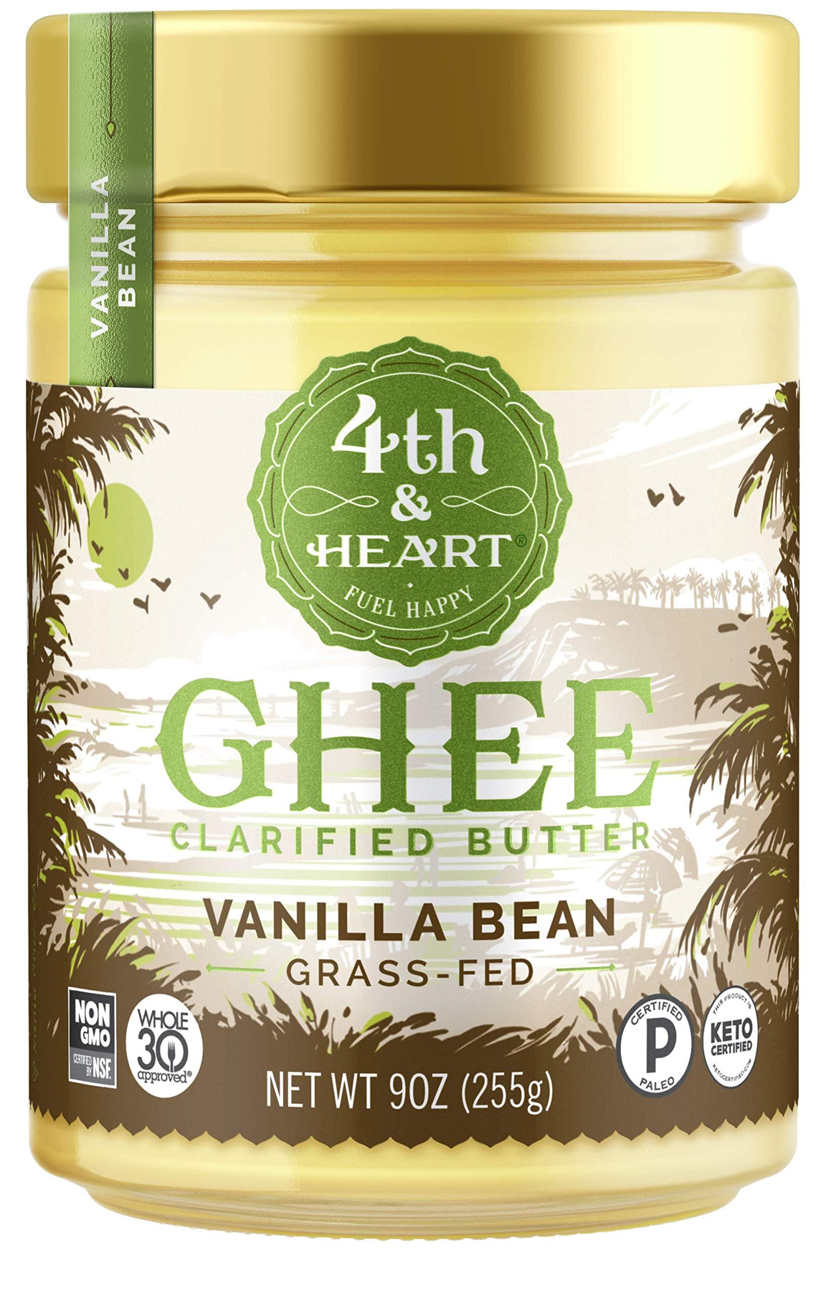 4th & Heart 4th & Heart Grass-Fed Ghee Bundle (9 oz Each) - Original, Vanilla Bean