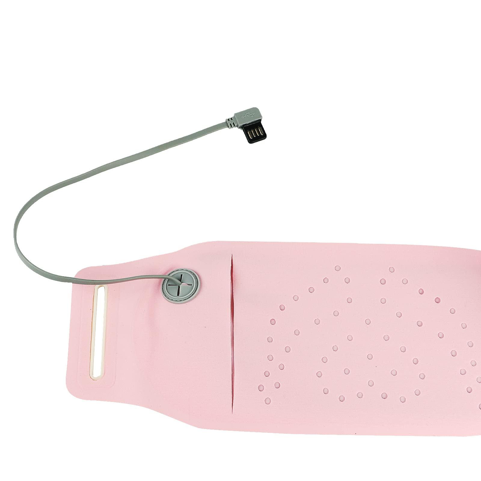 IPENNY IPENNY Portable Washable Heating Pads Abdominal Waist Massage Belt for Menstrual Pain with 5 Massage Mode and 3 Heat Levels Belly Back Electric Heated Device for Women