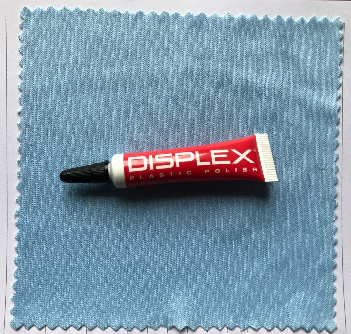 DISFLEX Displex Plastic Polish Revitalizer Scratch Remover for Cell Phone LCD Screens w/Microfiber Cloth