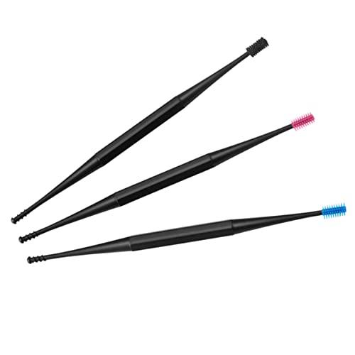 Healifty 9 pcs Silicone Earpicks Spiral and End Men Pick Tool Remover Women Double-Ended Earwax Double Massage Mixed Double-end Color for Adults Spoon Removal Wax Soft