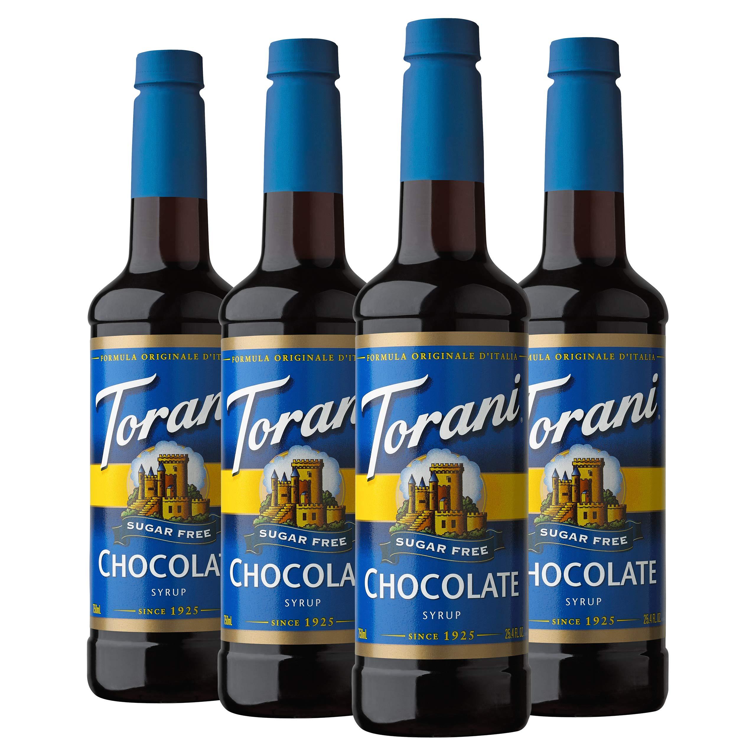 Torani Torani Sugar Free Syrup, Chocolate, 25.4 Fl Oz (Pack of 4)