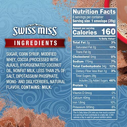 Swiss Miss Swiss Miss Milk Chocolate Flavored Hot Cocoa Mix, 8 Count Hot Cocoa Mix Packets