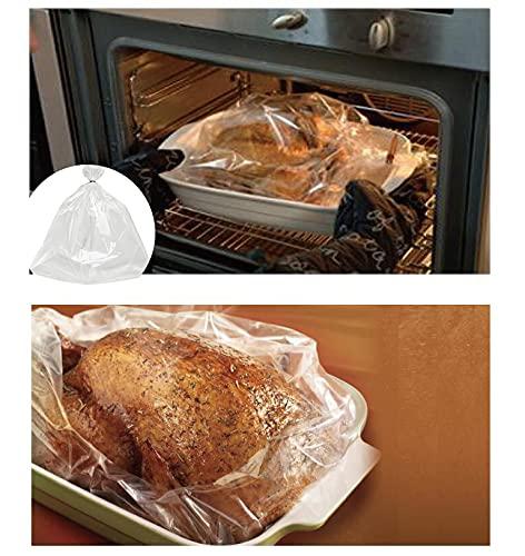 Kiginhans 10Large Oven Bags Turkey Size,Cooking Roasting Bags Large Size(2224Inch) Meat Roasting Bags Safe for Turkey Meat Fish and Vegetables (10)