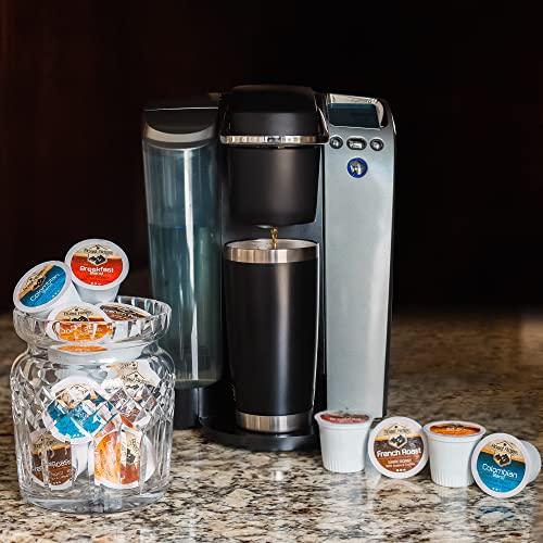 Roast Ridge Roast Ridge Single Serve Coffee Pods for Keurig K-Cup Brewers, Variety Pack, Light Roast, Medium Roast, Dark Roast, 100 Count (25 each: Breakfast Blend, Donut Shop, French Roast, Colombian)