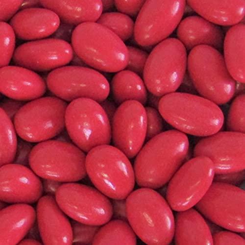 It's Delish Red Jordan Almonds by Its Delish, 1 LB Bulk | Sugared Almond Nut with Sweet Hard Candy Coating - Bulk Wedding Favors, Bridal and Baby Showers, Party Buffets - USA Made, Vegan & Kosher