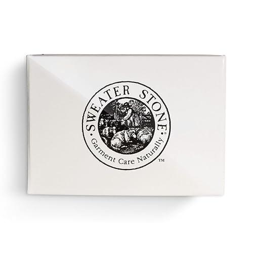 Sweater Stone Sweater Stone - The Original Since 1985 - Garment Care for Sweaters and Knits - A Pumice-Like Brick for Removing Pilling and Balling - A Knitters Secret - Made in The USA