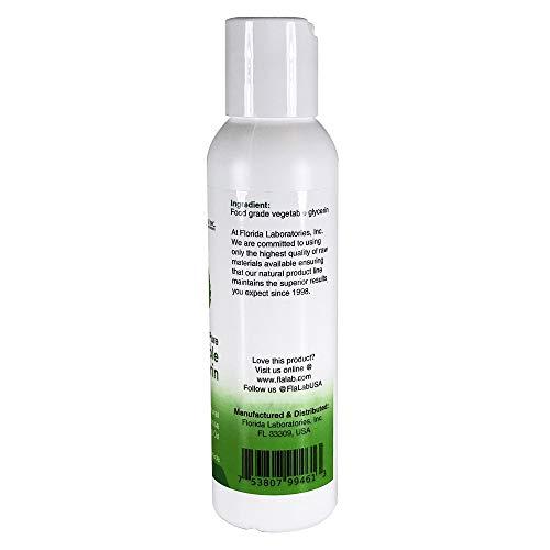 Florida Laboratories, Inc. 2 Bottles 4 oz of Vegetable Glycerine USP VG Kosher VG 99.9% Pure Food Grade