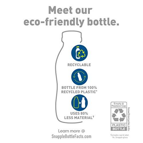 Snapple Snapple Zero Sugar Raspberry Tea, 16 fl oz recycled plastic bottle, 6 pack