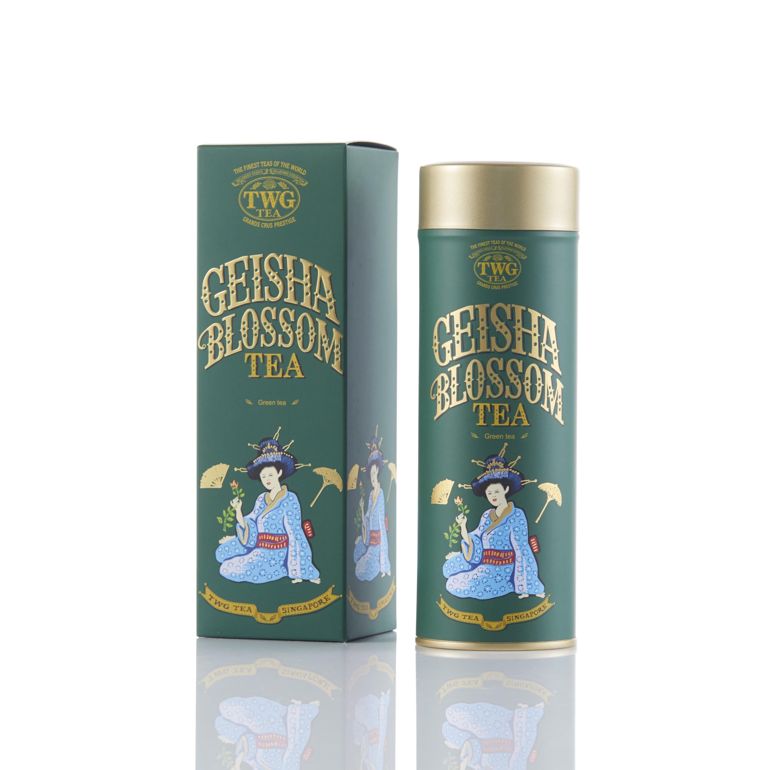 TWG Tea TWG Tea | Geisha Blossom Tea | Green Tea | Passionfruit & Marigold Petals | Haute Couture Tin, 100g | Gift Set