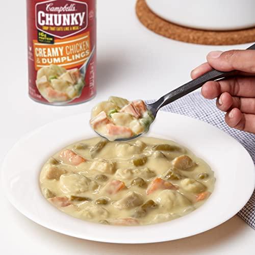 Campbell\'s Campbell\'s Chunky Soup, Creamy Chicken and Dumplings Soup, 18.8 Oz Can (Pack of 2)