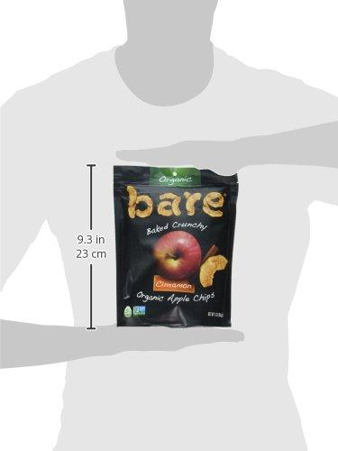 Bare Bare Baked Crunchy Organic Apple Chips, Cinnamon, Gluten Free, 3 Ounce Bag, 6 Count