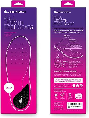 Heel That Pain Heel That Pain Gel Plantar Fasciitis Insoles, Medium (W 6.5-10, M 5-8) & Heel That Pain Plantar Fasciitis Insoles High Arch Sole Seats Foot Orthotic Inserts, Medium (W 8-8.5 and M 6.5-7)